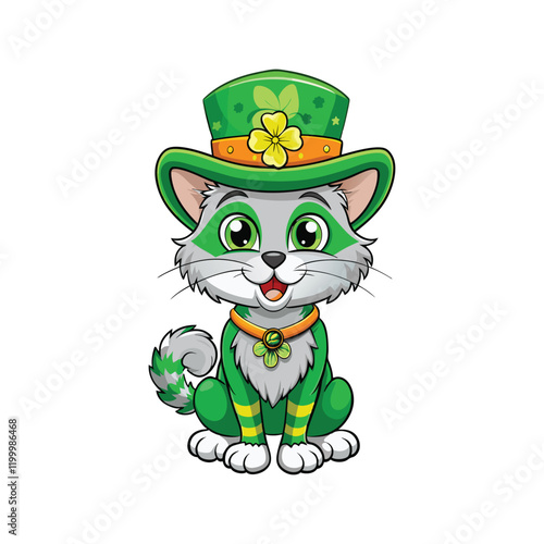 Cute Leprechaun Cat