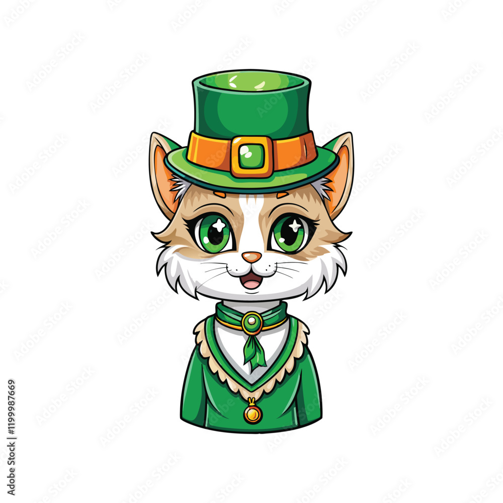 Cute Leprechaun Cat