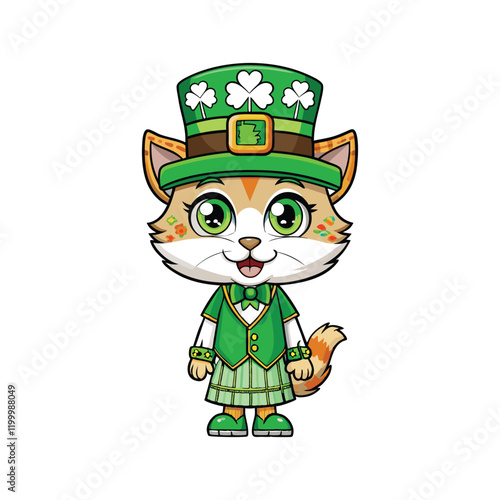 Cute Leprechaun Cat