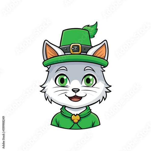 Cute Leprechaun Cat