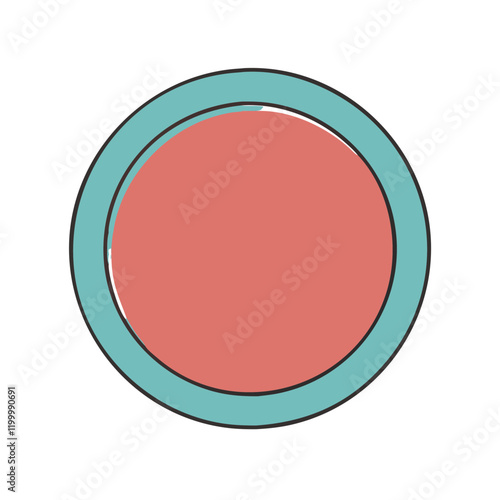 Free Download round button icon, round button vector illustration-simple illustration of round button, perfect for round button logos and themed design  - GFXLoad