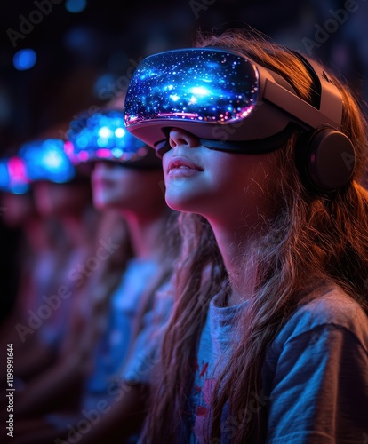 Children Immersed in Virtual Reality Experience - A Futuristic View of the Future