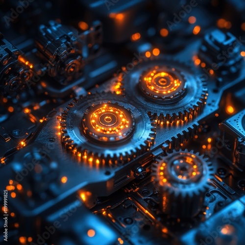 Intricate Gears and Mechanisms: A Technological Masterpiece