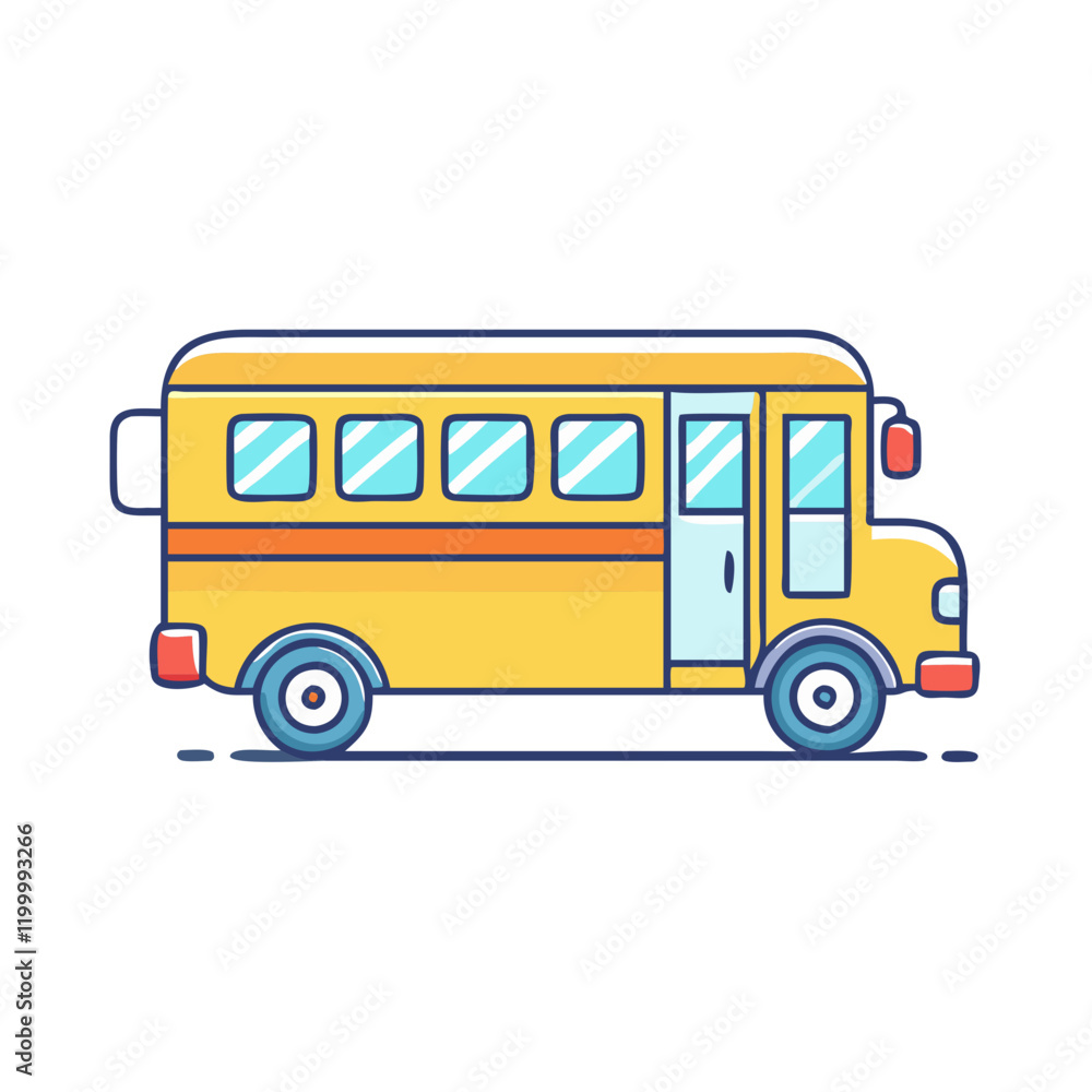 school bus icon, school bus vector illustration-simple illustration of school bus, perfect for school bus logos and themed design school bus icon, school bus vector illustration-simple illustration of school bus, perfect for school bus logos and themed design