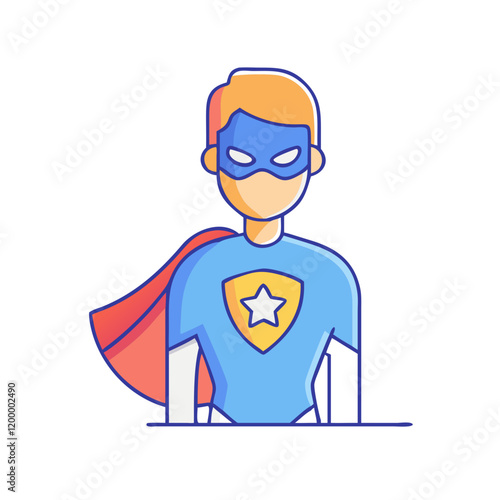 super hero shield man icon, super hero shield man vector illustration-simple illustration of super hero shield man, perfect for super hero shield man logos and themed design 