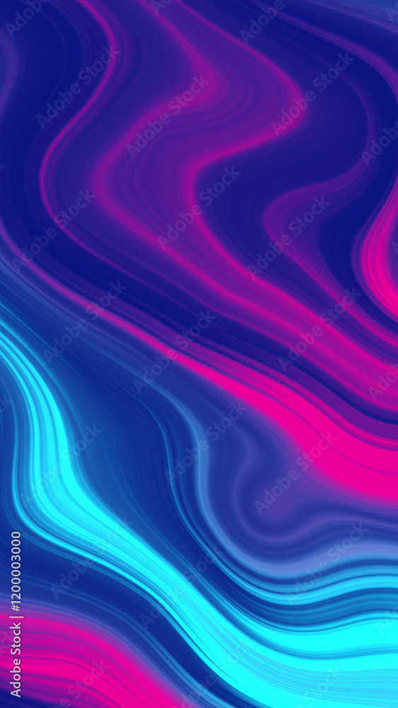 Obraz premium Neon Fluid Abstract Background