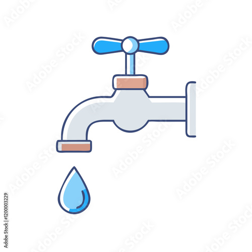 tap water icon, tap water vector illustration-simple illustration of tap water, perfect for tap water logos and themed design 