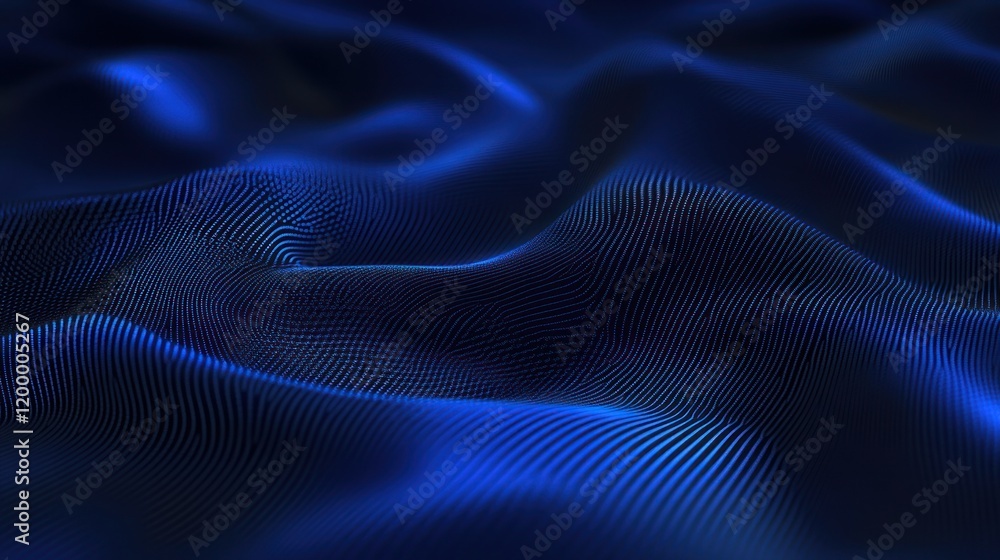 Abstract blue wavy fabric texture. Abstract blue wavy fabric texture.