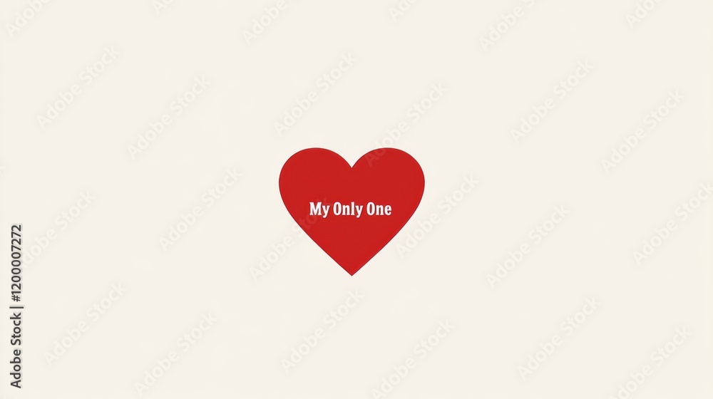 Heart graphic with simple text expressing love and affection Heart graphic with simple text expressing love and affection