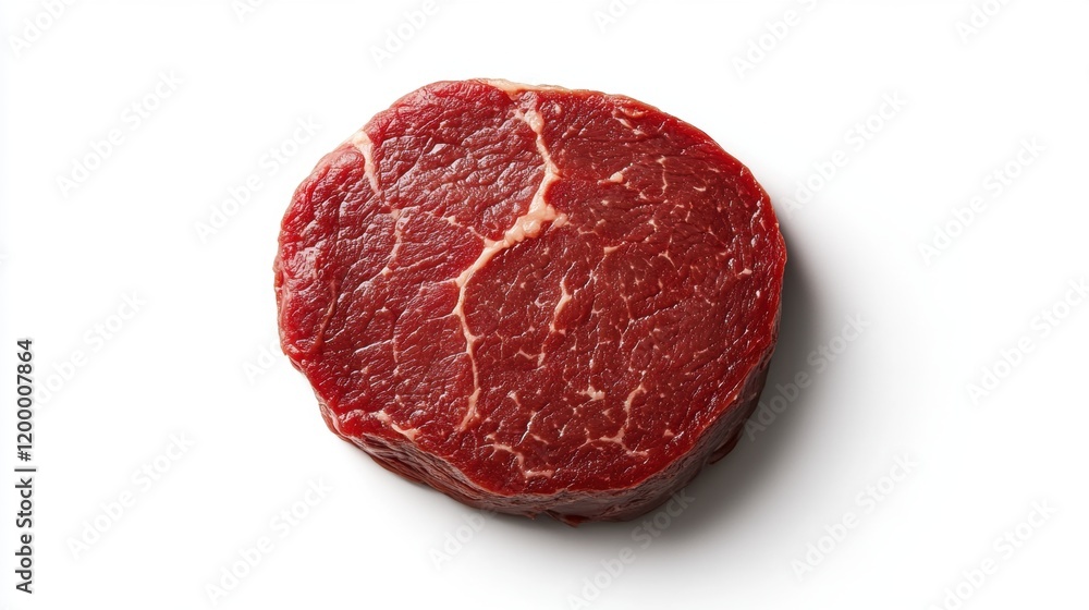 Fresh Raw Beef Steak Isolated on White Background for Cooking Fresh Raw Beef Steak Isolated on White Background for Cooking