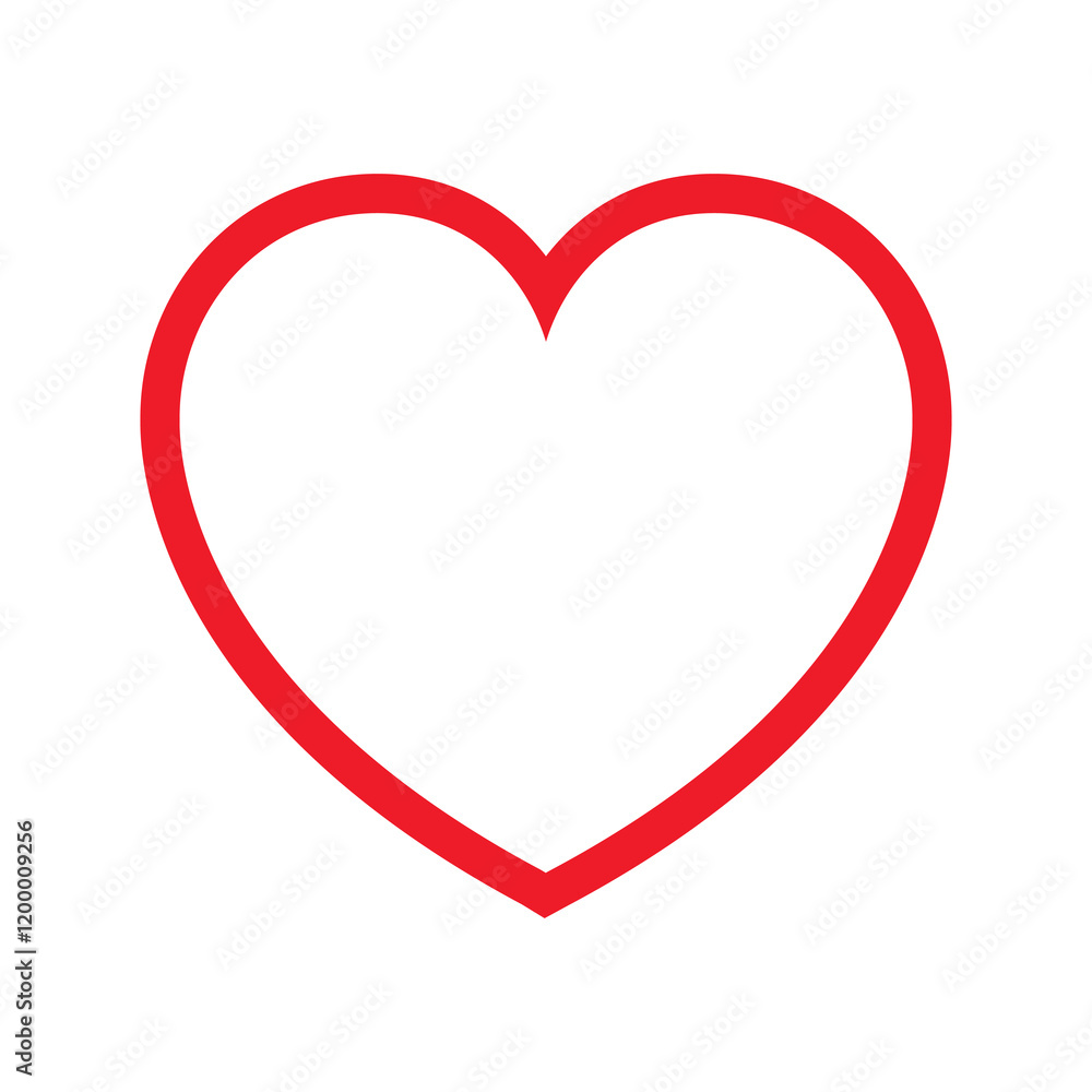 Love Heart Symbol Icons, Love Illustration solid outline vector heart, flat, line, bold Love Heart Symbol Icons, Love Illustration solid outline vector heart, flat, line, bold