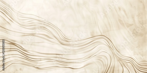 Abstract background with wood grain texture and old paper texture, light beige and cream shades, smooth texture.