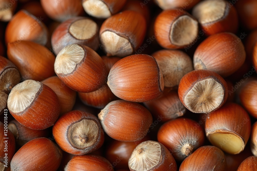 A close-up shot of a pile of various nuts, ideal for use in food-related contexts or as a decorative element A close-up shot of a pile of various nuts, ideal for use in food-related contexts or as a decorative element