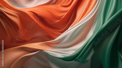 Indian flag color silk background