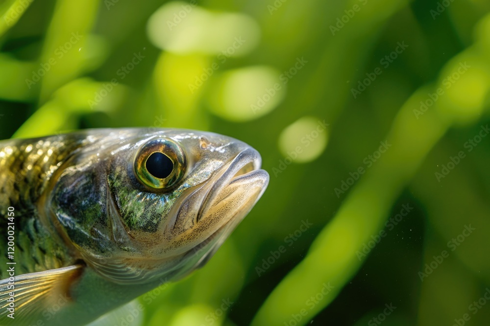 Close-up photo of a fish swimming in the water Close-up photo of a fish swimming in the water