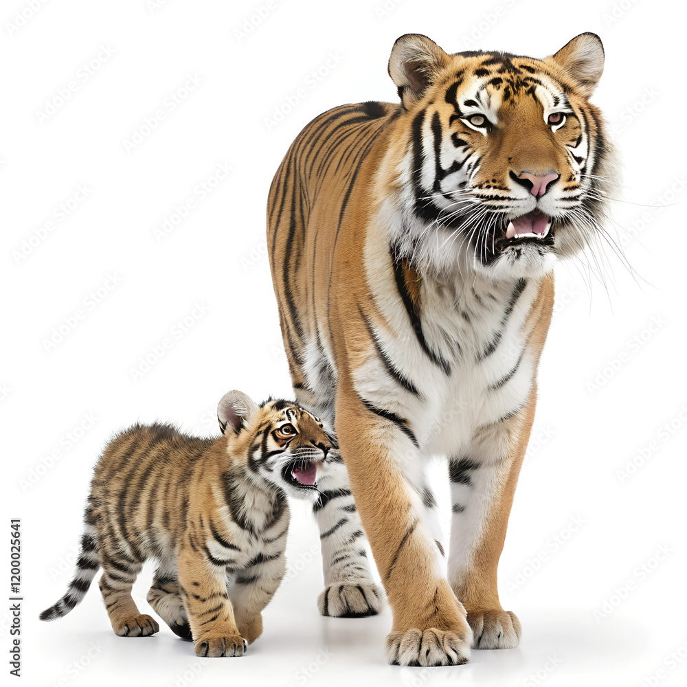 Obraz premium Tiger with Baby. 