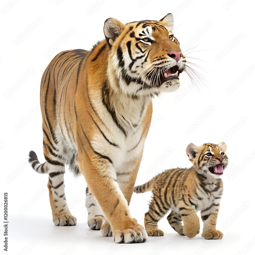 Obraz premium Tiger with Baby. 