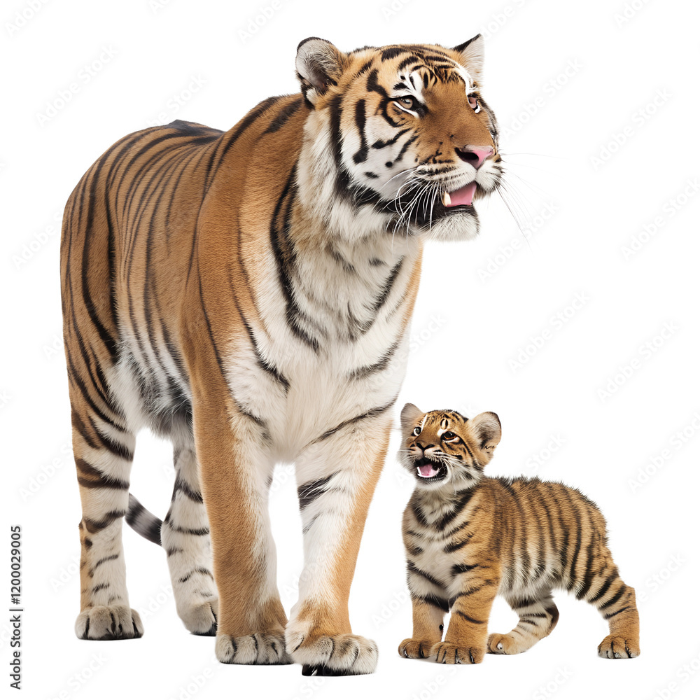 Obraz premium Tiger with Baby. 