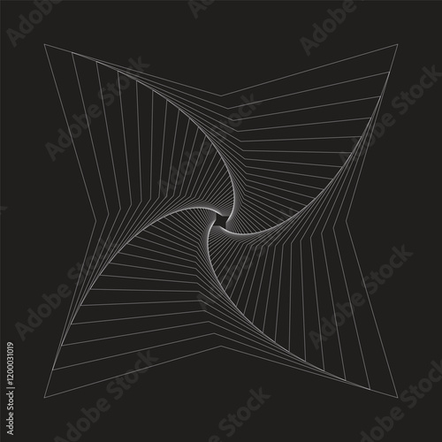 Spiraling Triangle or Geometric Vortex based on the visual style