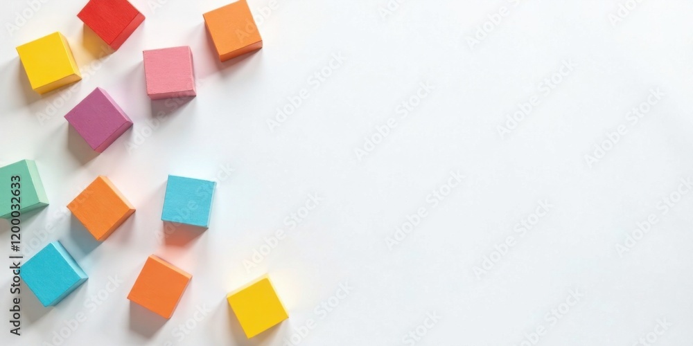 Colorful Cubes Arranged on a White Surface A Creative Composition Featuring Vibrant Hues and Geometric Shapes Colorful Cubes Arranged on a White Surface A Creative Composition Featuring Vibrant Hues and Geometric Shapes