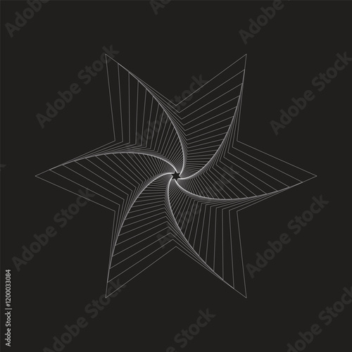 Spiraling Triangle or Geometric Vortex based on the visual style
