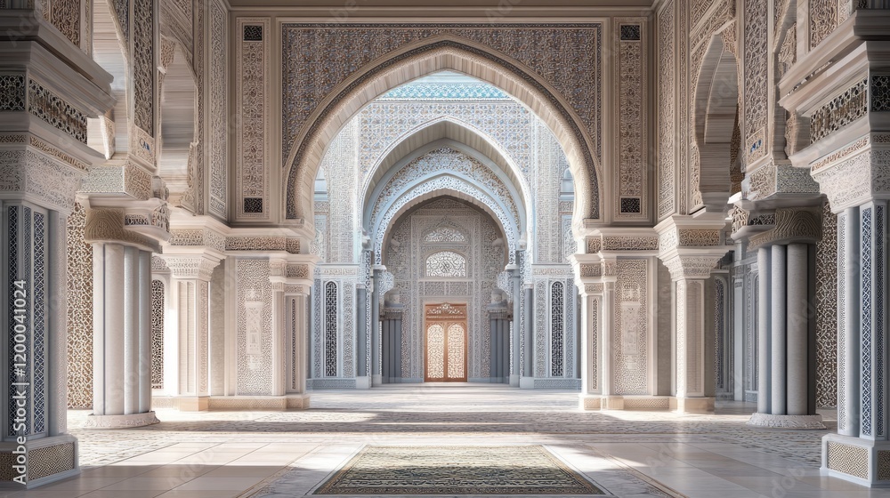 Ornate Islamic Architecture Interior Hallway Design Ornate Islamic Architecture Interior Hallway Design