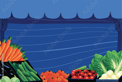 A vibrant and colorful background image featuring a variety of fresh vegetables arranged in a visually appealing manner.