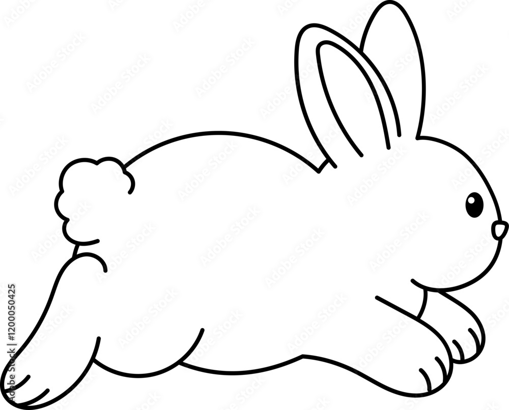rabbit outline illustration rabbit outline illustration