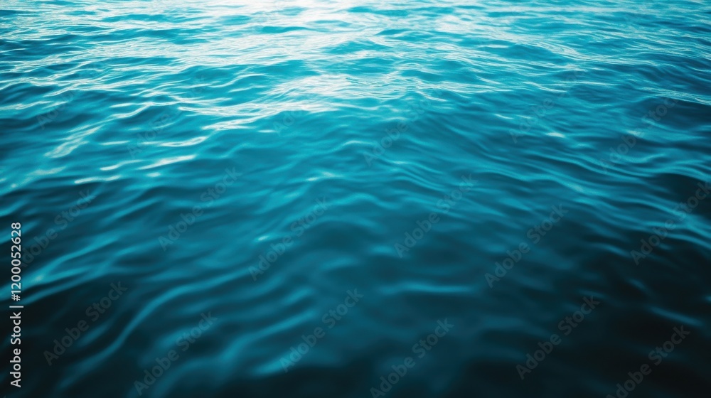 Serene teal water with gentle waves. Serene teal water with gentle waves.