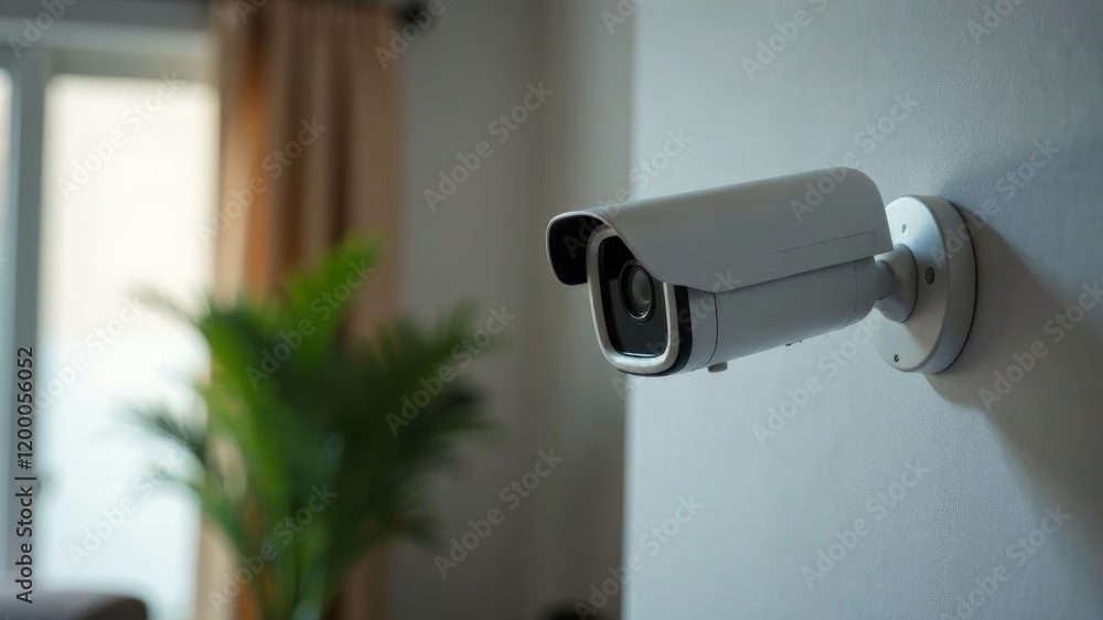 camera on white wall in dim room camera on white wall in dim room