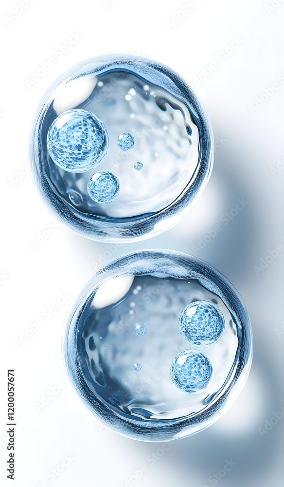 Detailed Transparent Cellular Structures in Overhead Medical Detailed Transparent Cellular Structures in Overhead Medical