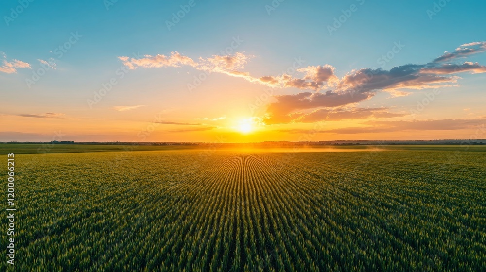 sunset in the field sunset in the field