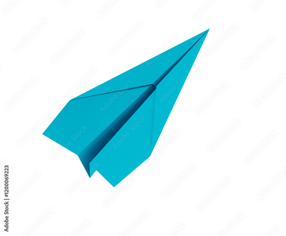 Ambition and target concept with paper plane. 3d rendering Ambition and target concept with paper plane. 3d rendering