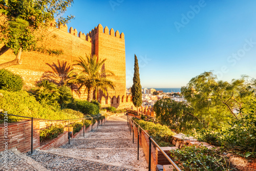 Wallpaper Mural Alcazaba de Almeria Walls with Almeria City in the Background Torontodigital.ca