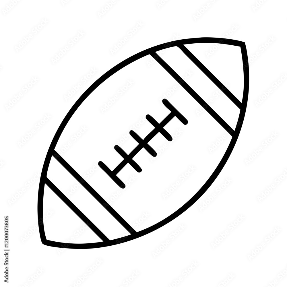 american footbal icon, american footbal line art - simple line art of american footbal, perfect for american footbal logos and icons and themed design american footbal icon, american footbal line art - simple line art of american footbal, perfect for american footbal logos and icons and themed design
