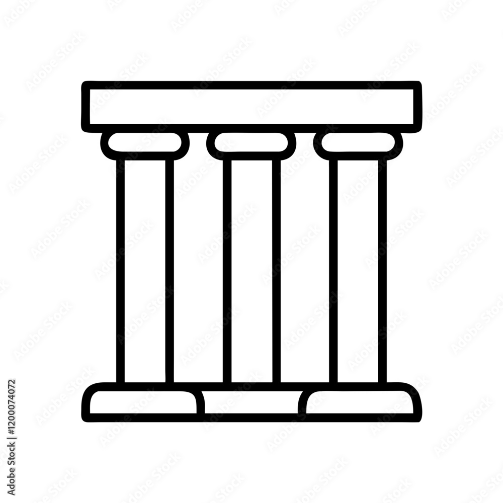 ancient columns icon, ancient columns line art - simple line art of ancient columns, perfect for ancient columns logos and icons and themed design ancient columns icon, ancient columns line art - simple line art of ancient columns, perfect for ancient columns logos and icons and themed design