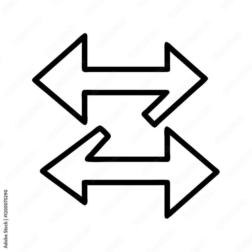 arrows icon, arrows line art - simple line art of arrows, perfect for arrows logos and icons and themed design arrows icon, arrows line art - simple line art of arrows, perfect for arrows logos and icons and themed design