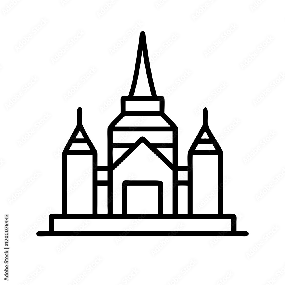 bangkok icon, bangkok line art - simple line art of bangkok, perfect for bangkok logos and icons and themed design bangkok icon, bangkok line art - simple line art of bangkok, perfect for bangkok logos and icons and themed design