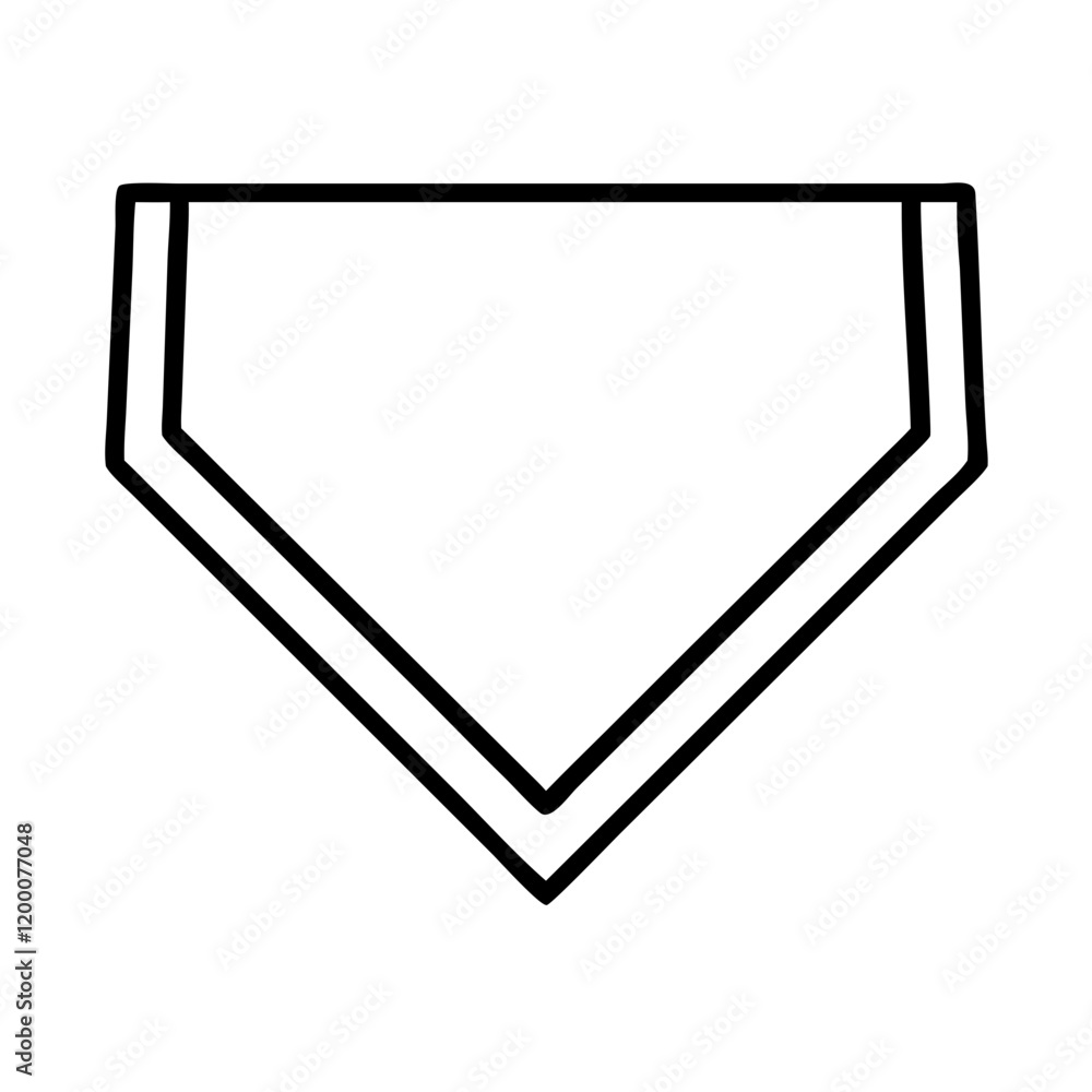 baseball home plate icon, baseball home plate line art - simple line art of baseball home plate, perfect for baseball home plate logos and icons and themed design baseball home plate icon, baseball home plate line art - simple line art of baseball home plate, perfect for baseball home plate logos and icons and themed design