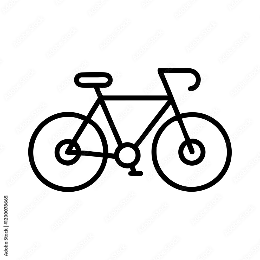bicycle icon, bicycle line art - simple line art of bicycle, perfect for bicycle logos and icons and themed design bicycle icon, bicycle line art - simple line art of bicycle, perfect for bicycle logos and icons and themed design