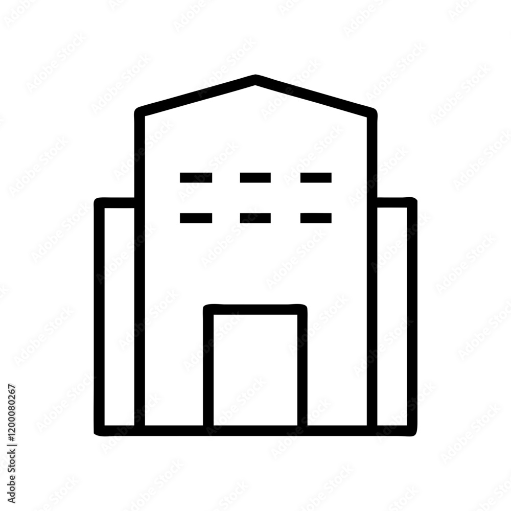 black building icon, black building line art - simple line art of black building, perfect for black building logos and icons and themed design black building icon, black building line art - simple line art of black building, perfect for black building logos and icons and themed design