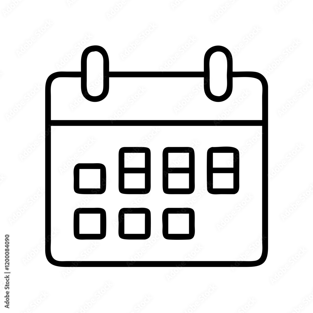 calendar icon, calendar line art - simple line art of calendar, perfect for calendar logos and icons and themed design calendar icon, calendar line art - simple line art of calendar, perfect for calendar logos and icons and themed design