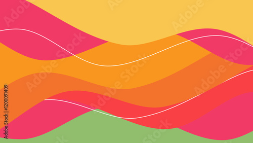Minimal Neon Trendy Abstract Background Futuristic Gradient Shapes Design