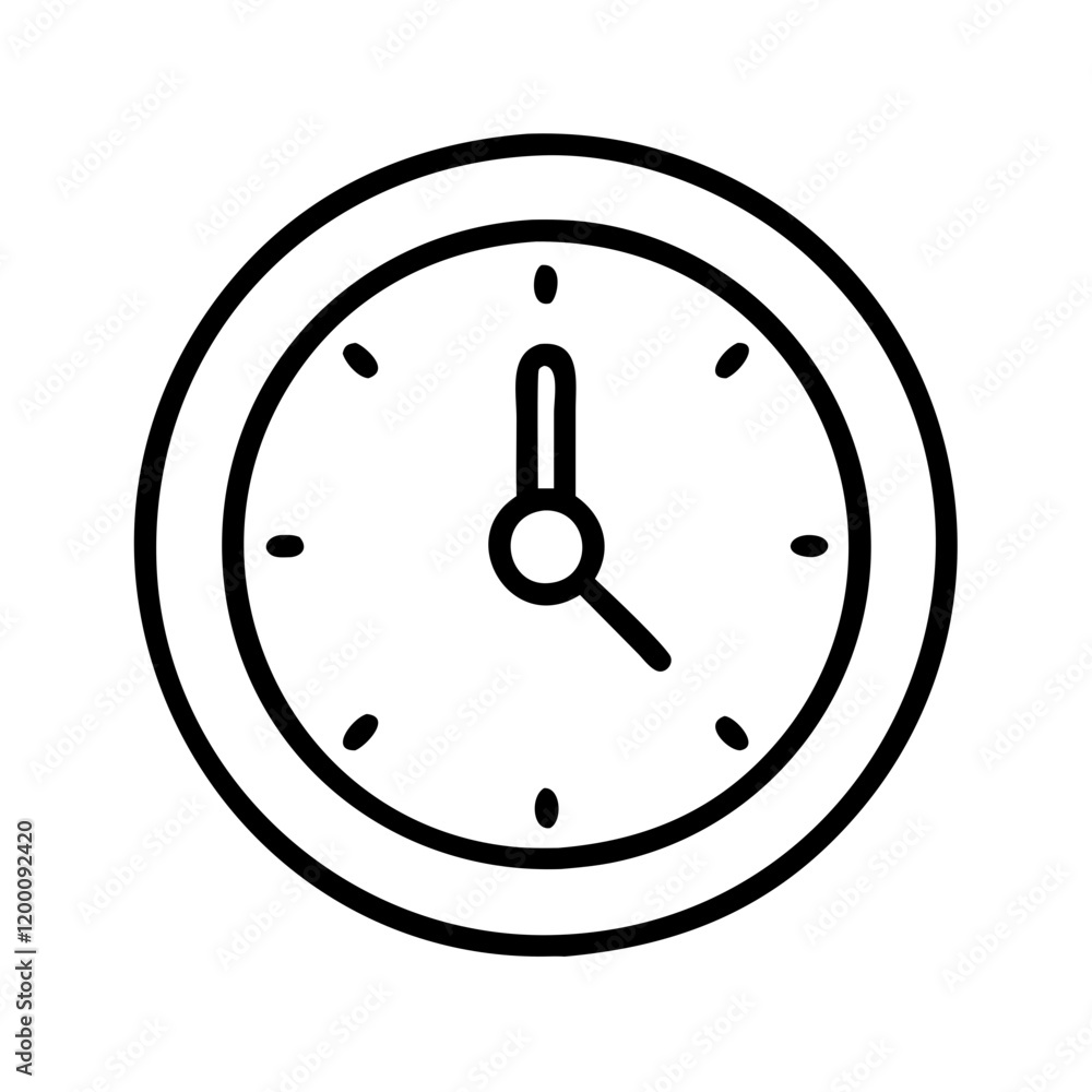 clock icon, clock line art - simple line art of clock, perfect for clock logos and icons and themed design clock icon, clock line art - simple line art of clock, perfect for clock logos and icons and themed design