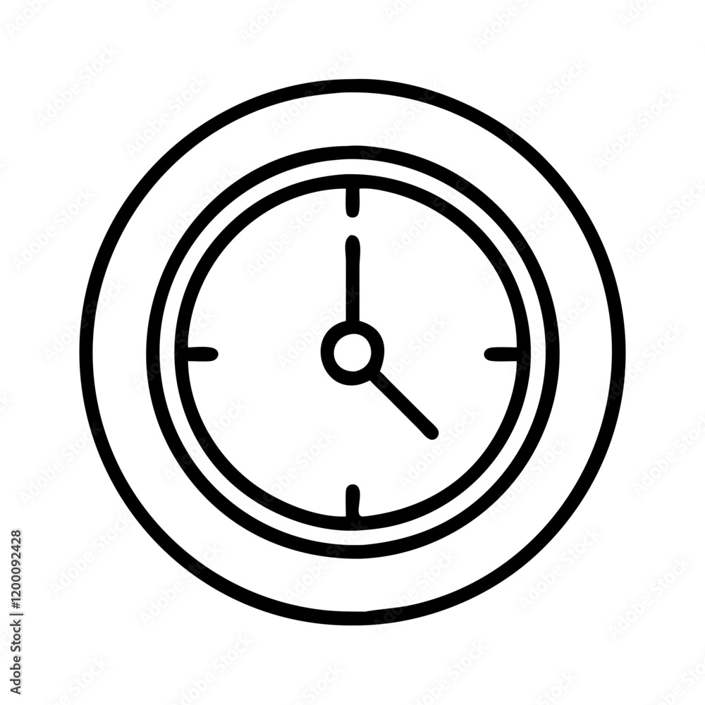 clock icon, clock line art - simple line art of clock, perfect for clock logos and icons and themed design clock icon, clock line art - simple line art of clock, perfect for clock logos and icons and themed design