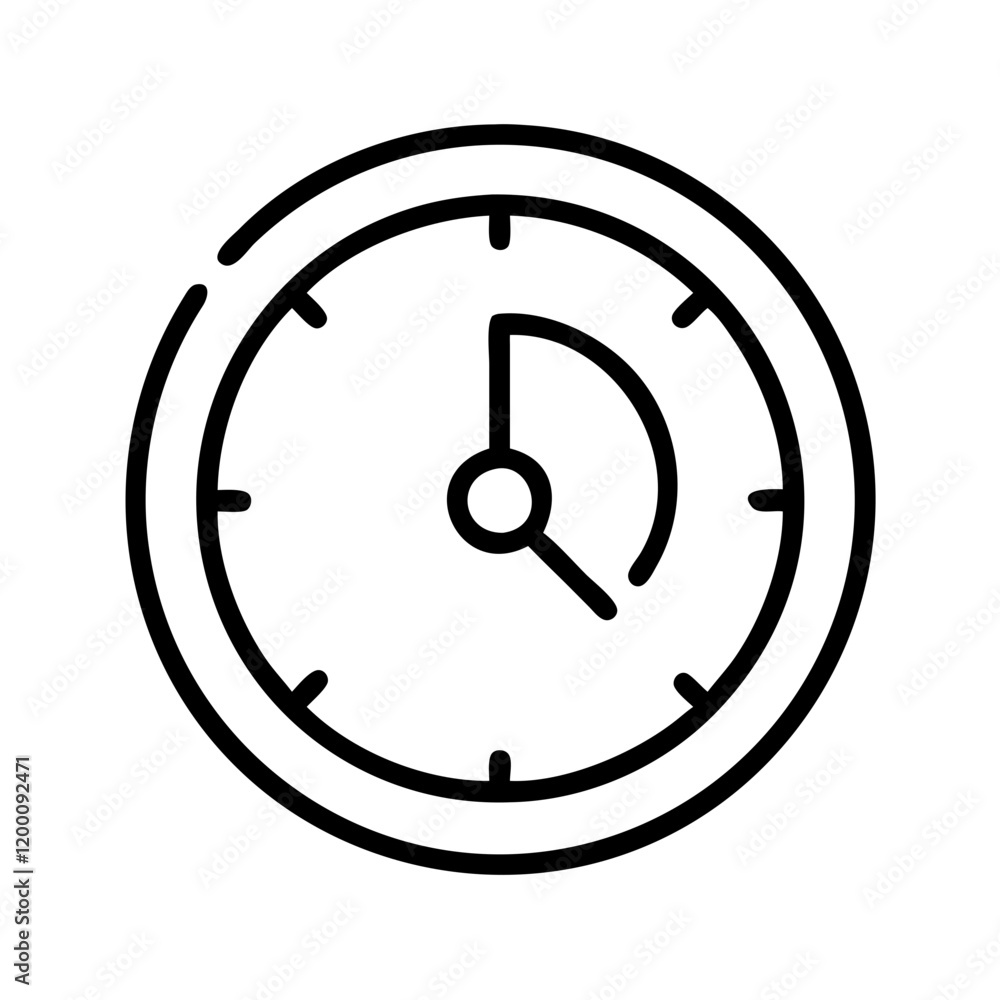 clock icon, clock line art - simple line art of clock, perfect for clock logos and icons and themed design clock icon, clock line art - simple line art of clock, perfect for clock logos and icons and themed design