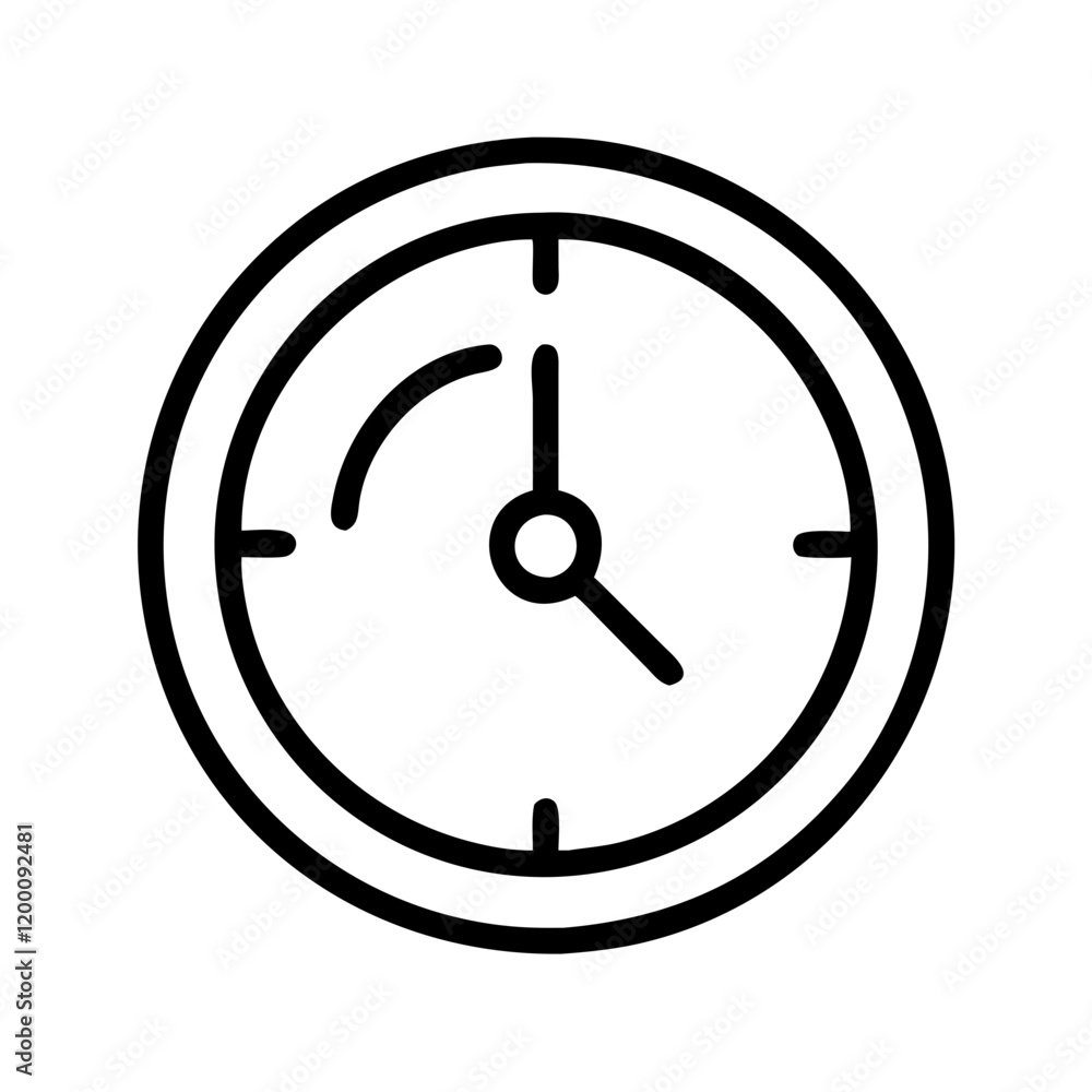 clock icon, clock line art - simple line art of clock, perfect for clock logos and icons and themed design clock icon, clock line art - simple line art of clock, perfect for clock logos and icons and themed design