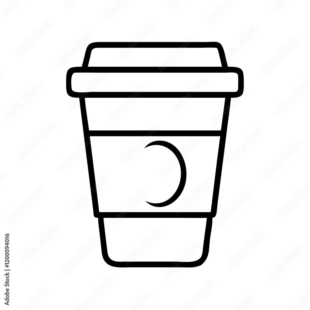 coffee cup icon, coffee cup line art - simple line art of coffee cup, perfect for coffee cup logos and icons and themed design coffee cup icon, coffee cup line art - simple line art of coffee cup, perfect for coffee cup logos and icons and themed design