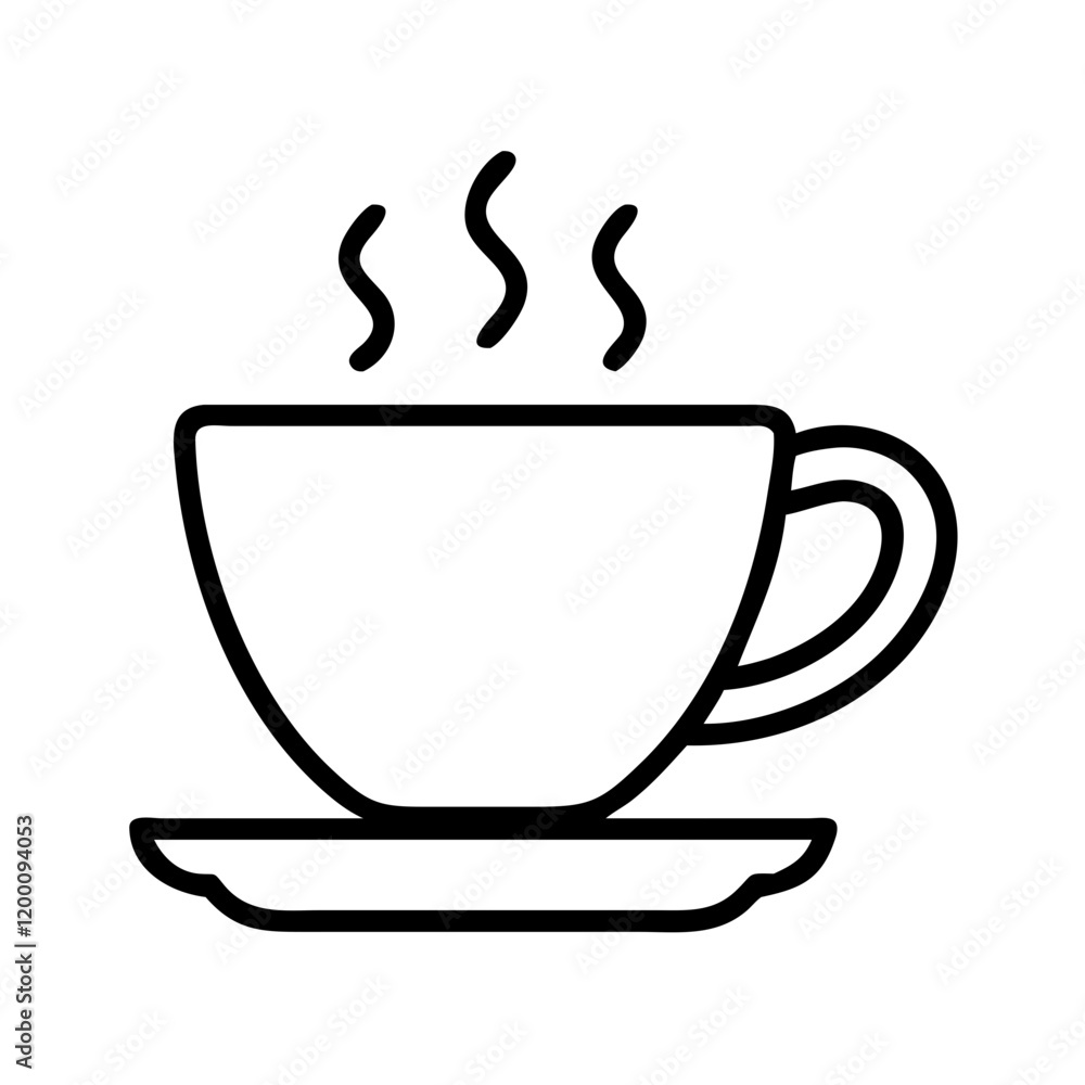 coffee cup icon, coffee cup line art - simple line art of coffee cup, perfect for coffee cup logos and icons and themed design coffee cup icon, coffee cup line art - simple line art of coffee cup, perfect for coffee cup logos and icons and themed design