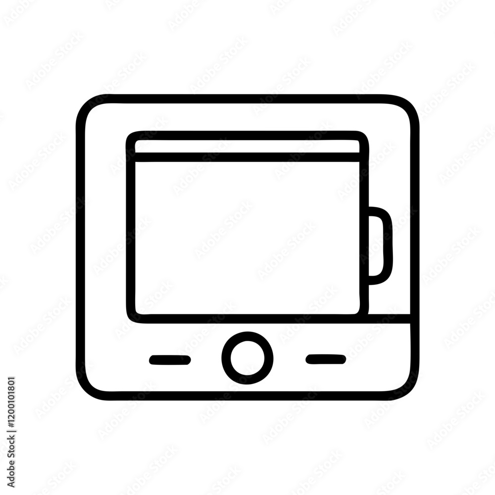 digital device icon, digital device line art - simple line art of digital device, perfect for digital device logos and icons and themed design digital device icon, digital device line art - simple line art of digital device, perfect for digital device logos and icons and themed design